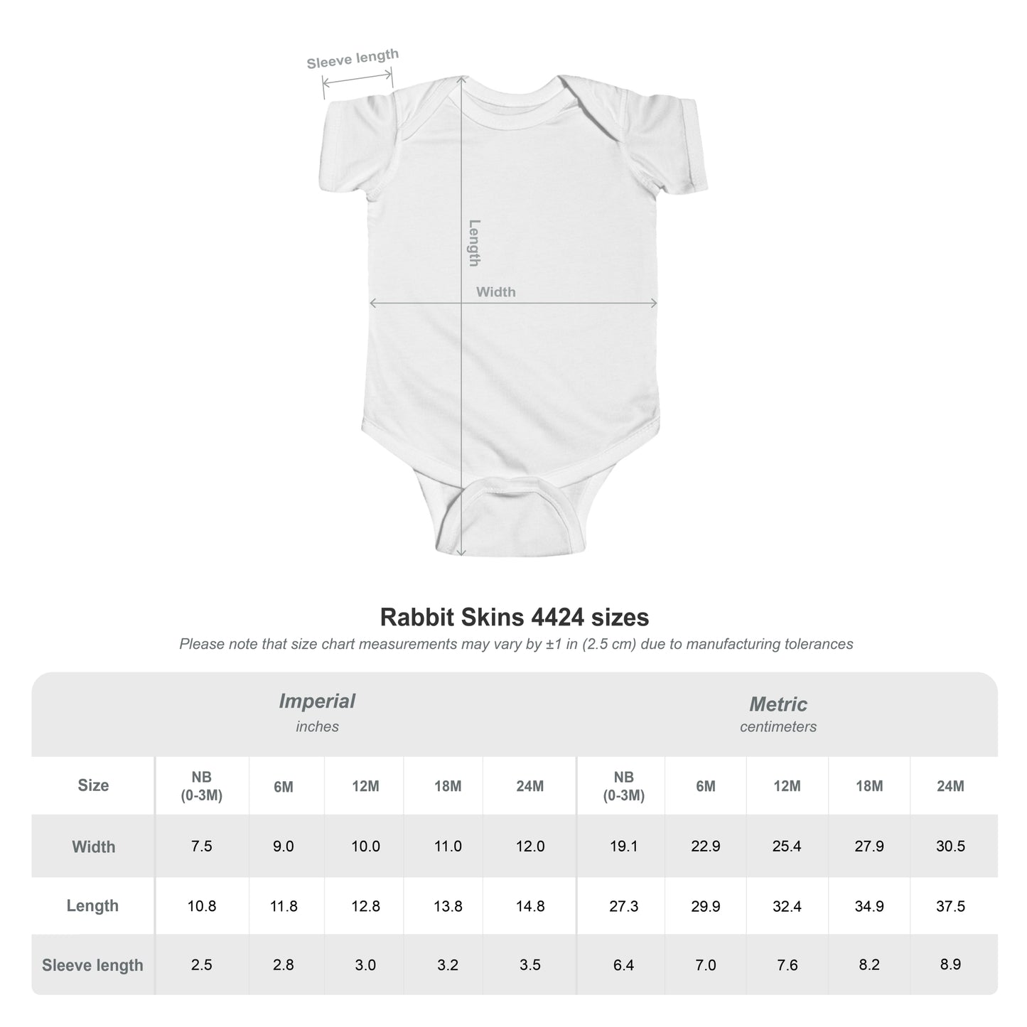 Baby Spartan White Logo Rabbit Skins Onesie