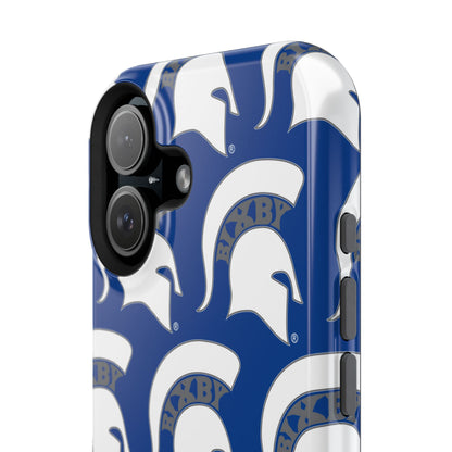 Bixby Spartan White Logo Impact Resistant iPhone Case