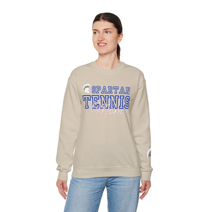 Spartan Tennis Mom Gildan Sweatshirt with Sleeve Print