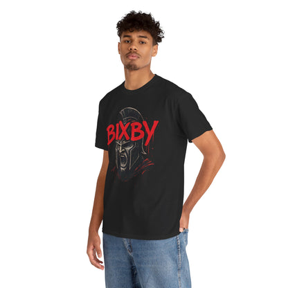Bixby Spartan Helmet Chaos Gildan Tee