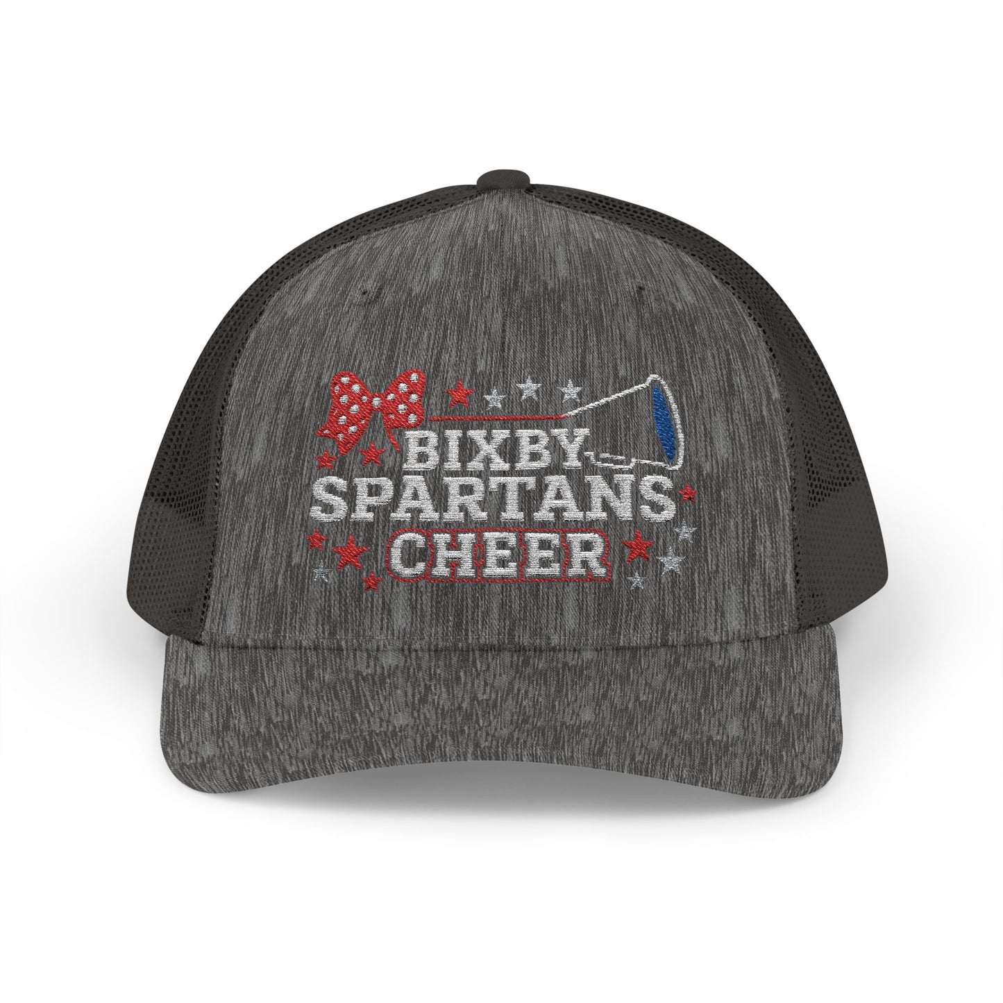 Bixby Spartans Cheer Embroidered Trucker Snapback
