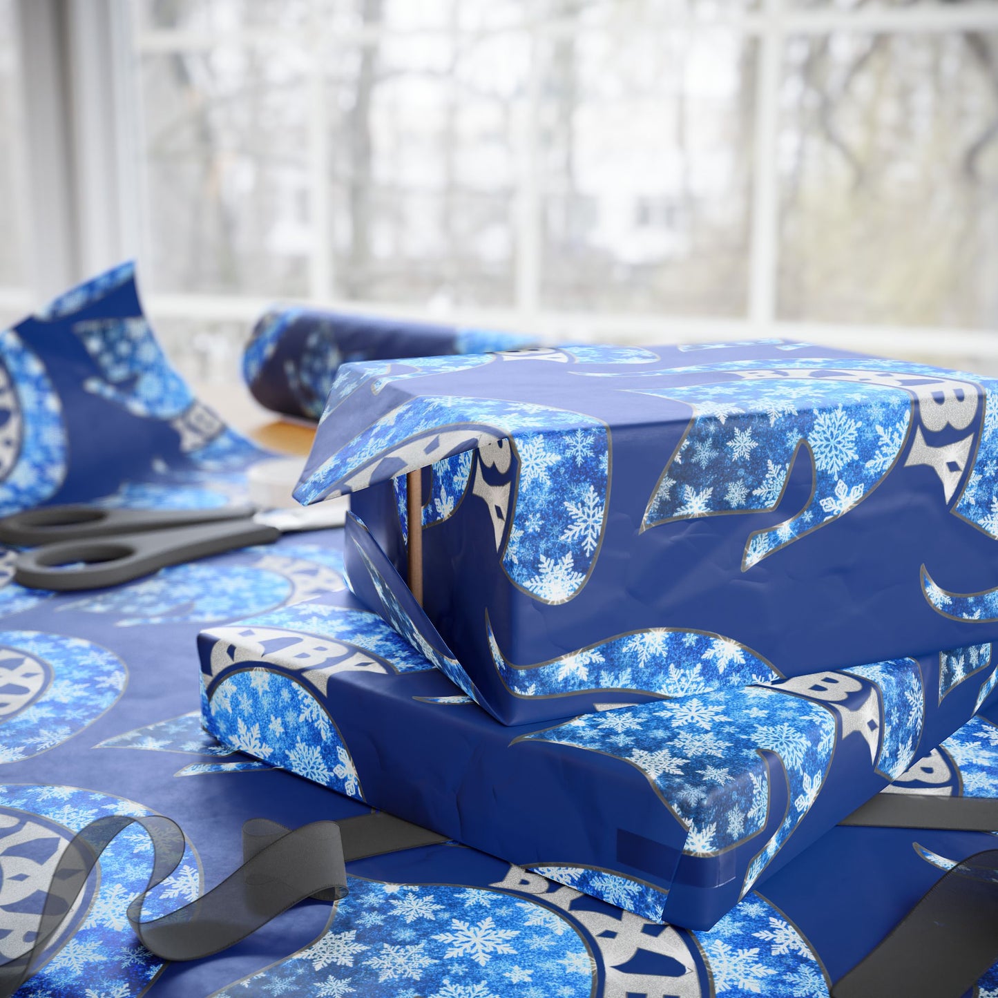 Bixby Spartan Winterfrost Wrapping Paper