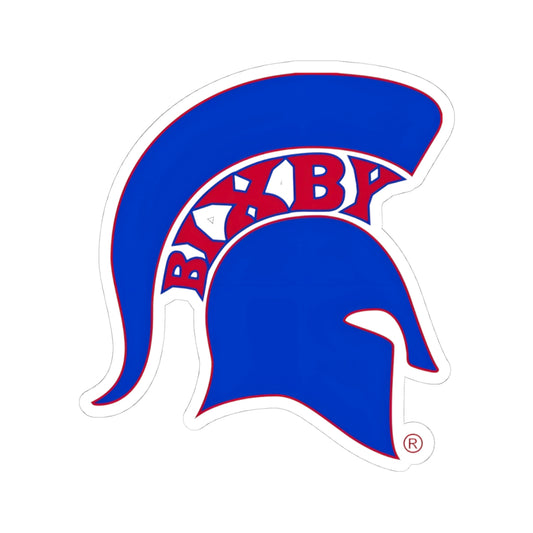 Bixby Spartans Blue Logo Sticker Tee