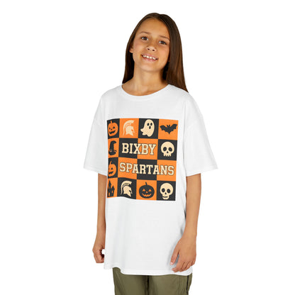 Spartan Halloween Checkerboard Youth Gildan Tee