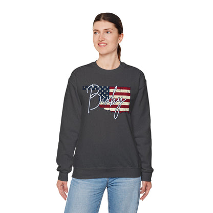 Oklahoma Flag 'Bixby' Gildan Sweatshirt – Retro American State Pride