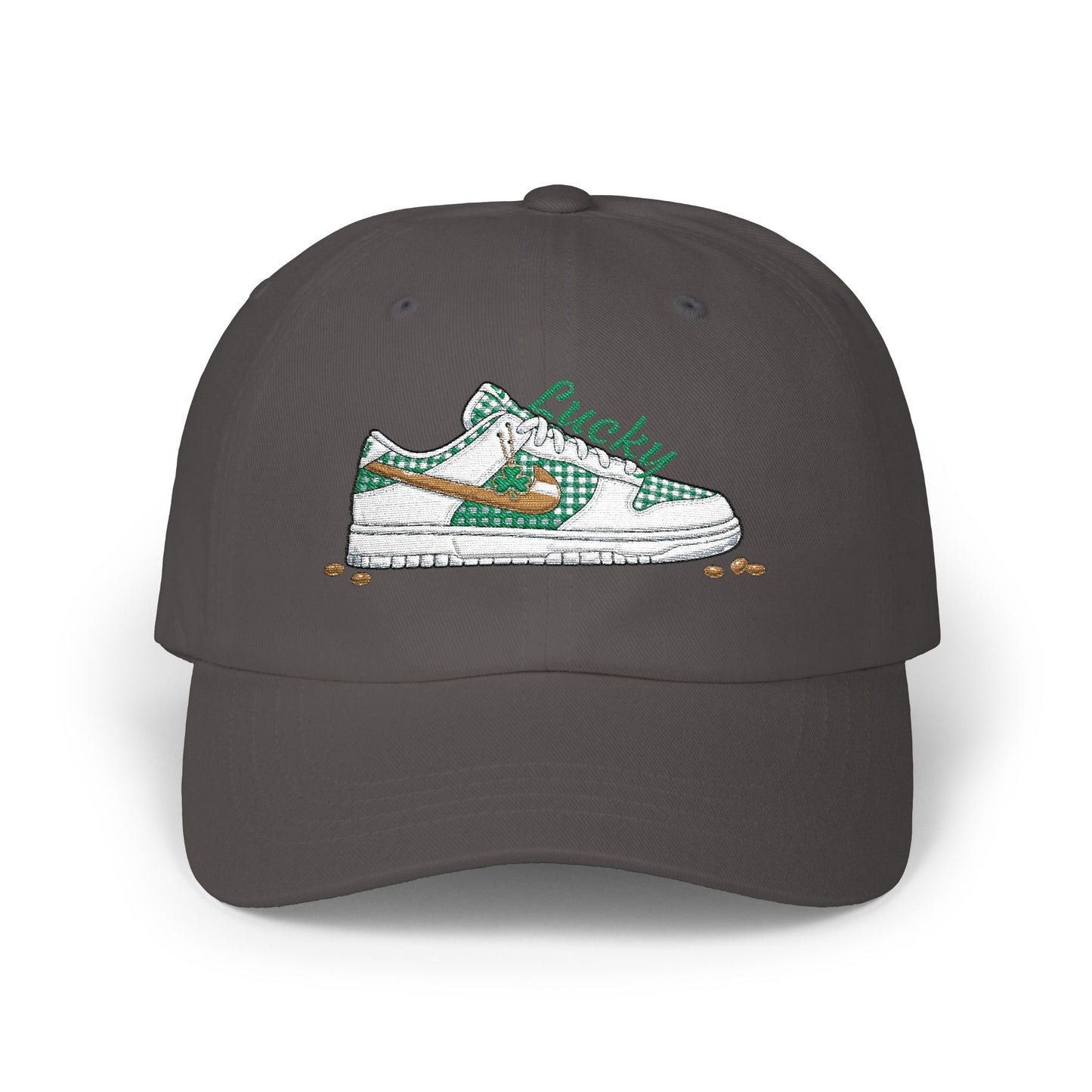 Embroidered Lucky Sneaker Dad Cap St. Patrick’s Day Casual Baseball Hat