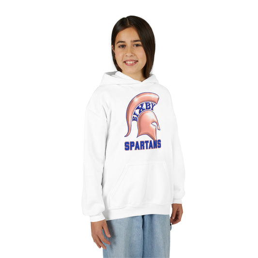 Bixby Spartan Metallic Rose Gold Youth Gildan Hoodie