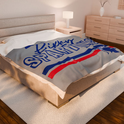Bixby Spartans Velveteen Plush Blanket