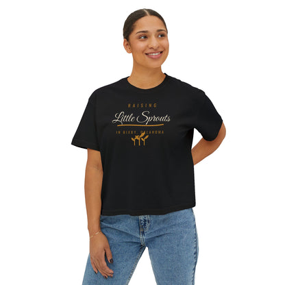 Raising Little Sprouts in Bixby Boxy Comfort Colors Tee