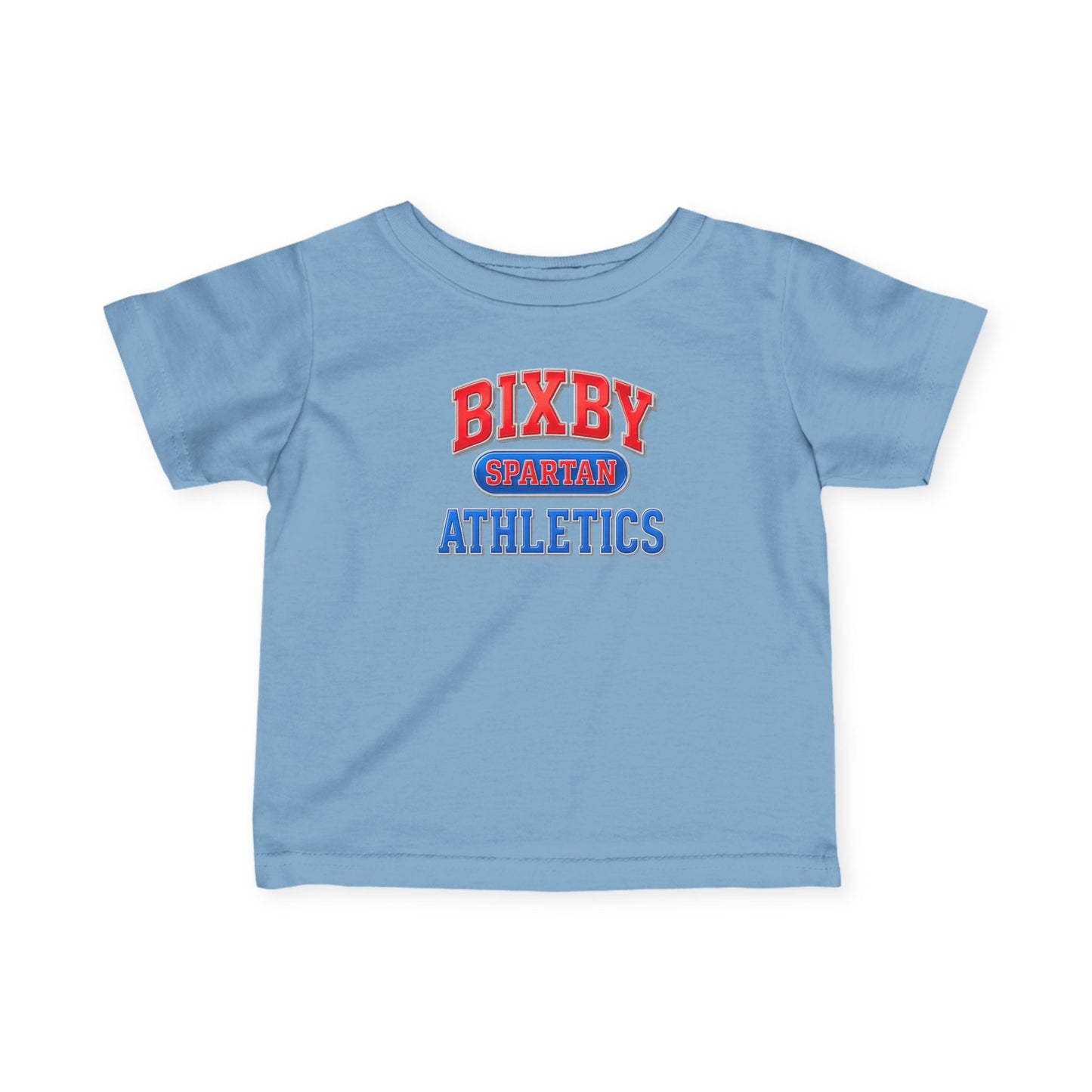 Bixby Spartan Athletics Infant Metallic Gildan Tee