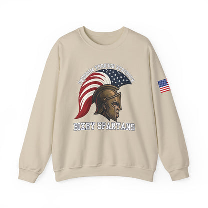 Bixby Spartans Freedom Through Strength Gildan Sweatshirt