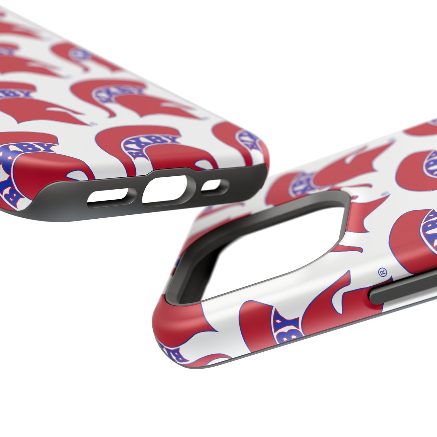 Bixby Spartan Red Logo Impact Resistant iPhone Case