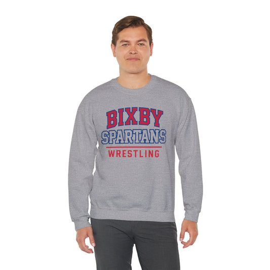 Bixby Spartan Wrestling Gildan Sweatshirt