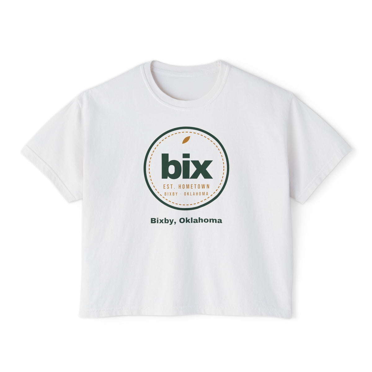 bix Stamp Bixby, Oklahoma Boxy Comfort Colors Tee