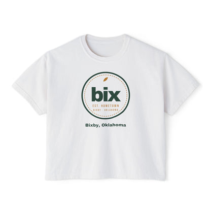 bix Stamp Bixby, Oklahoma Boxy Comfort Colors Tee