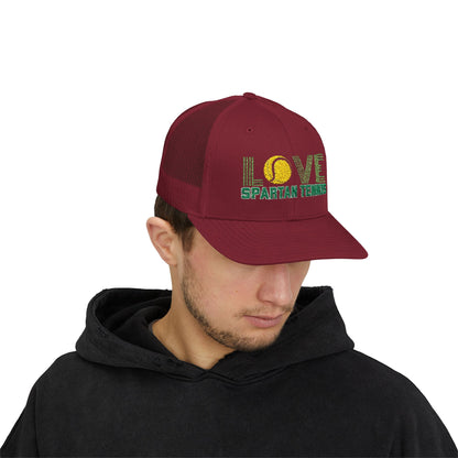 Bixby Spartan Tennis Embroidered Trucker Snapback