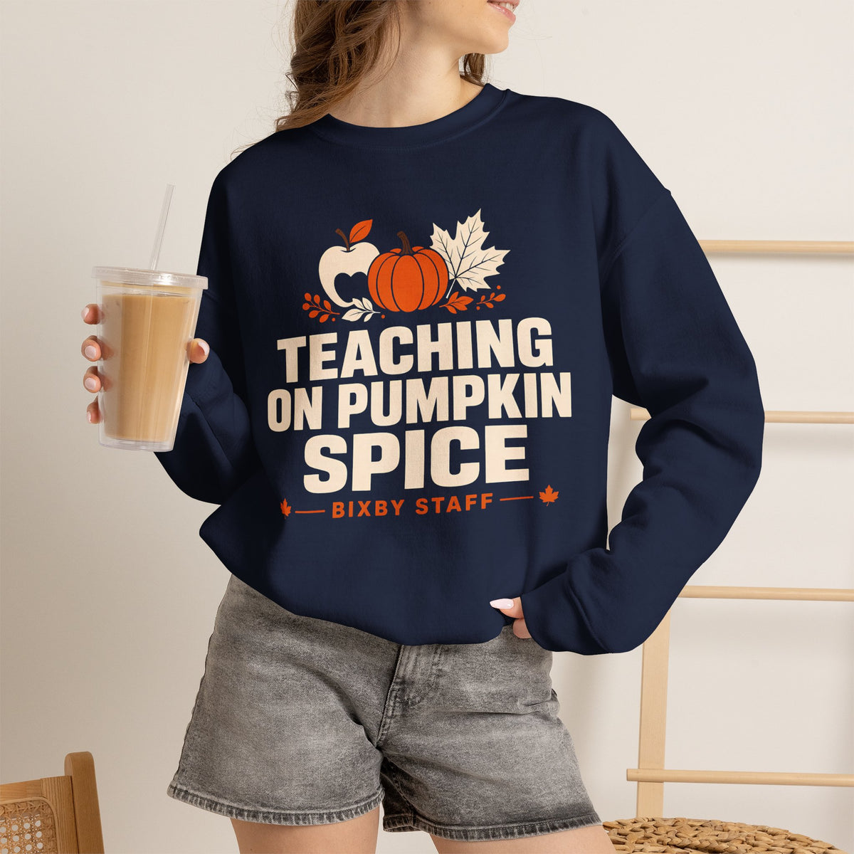 Bixby Spartans Teaching On Pumpkin Spice Bixby Sweatshirt