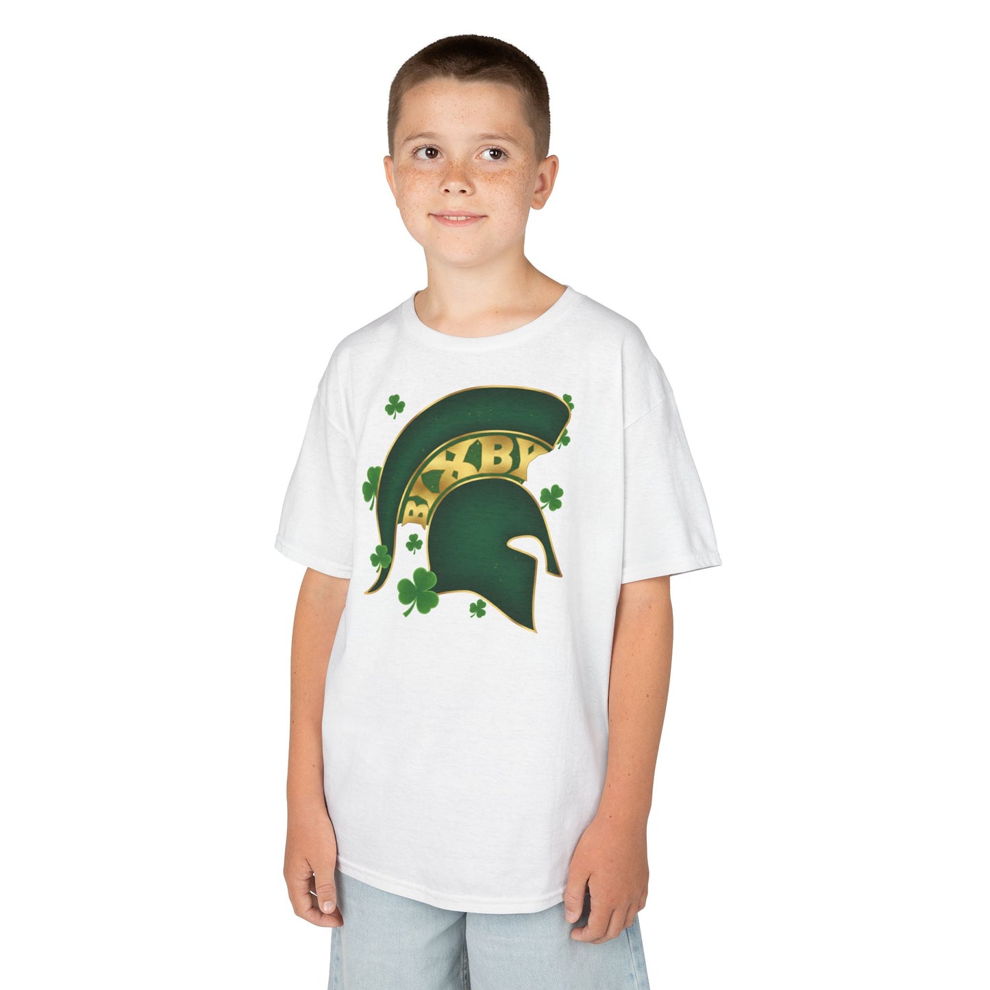 St. Patty's Good Luck Spartan Helmet Youth Tee