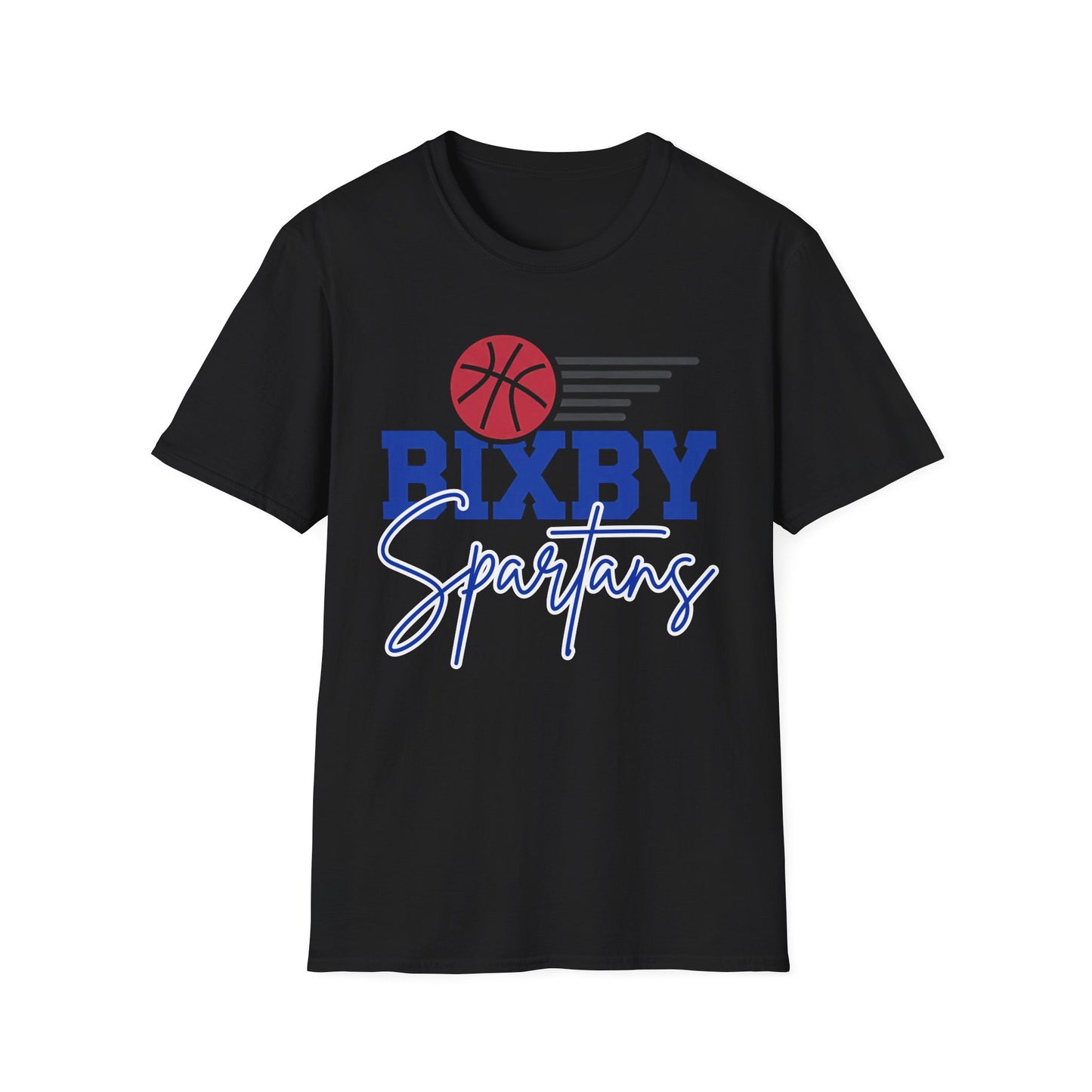 Bixby Spartans Basketball Softstyle Gildan Tee