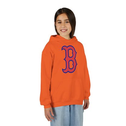 Youth Hoodie with Red & Blue 'B' Logo Youth Gildan Hoodie