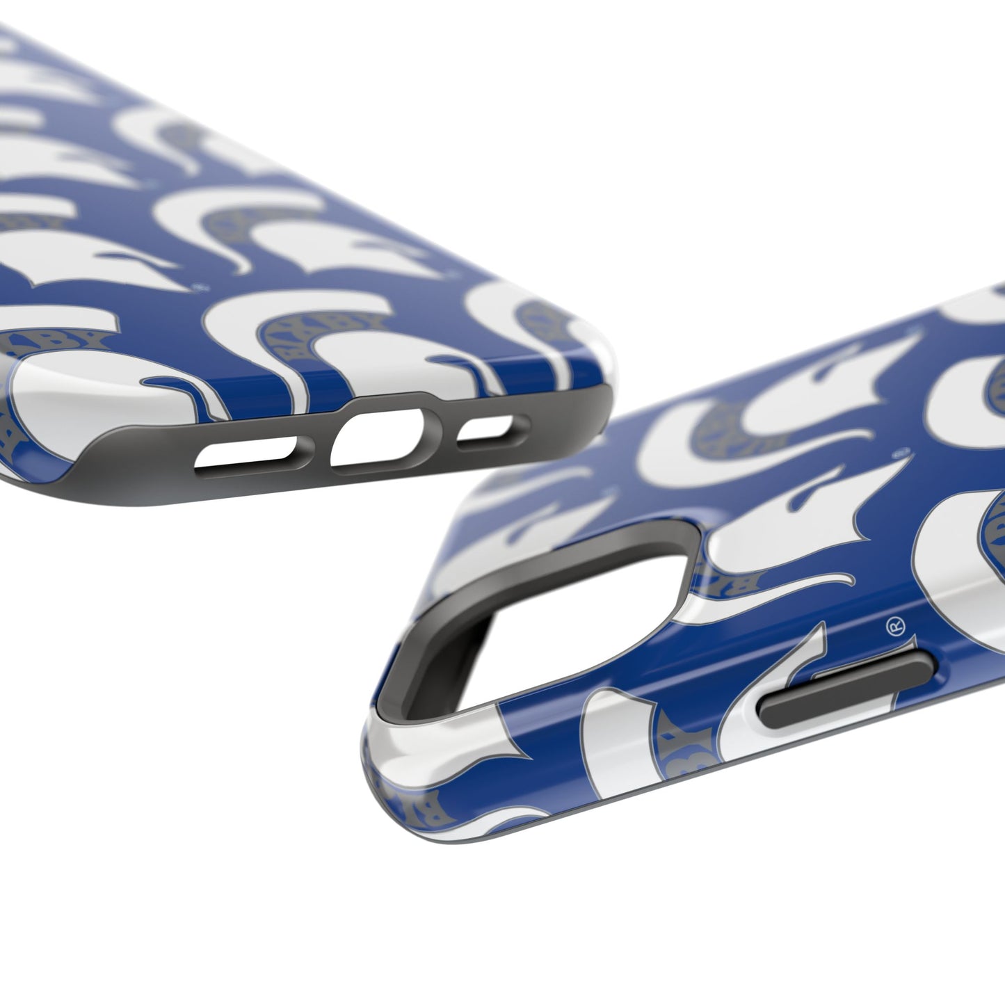 Bixby Spartan White Logo Impact Resistant iPhone Case