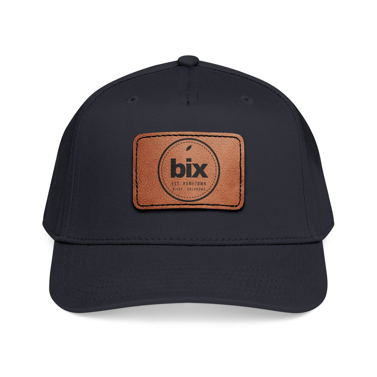 bix Stamp Leather Patch Mid-Profile Cap