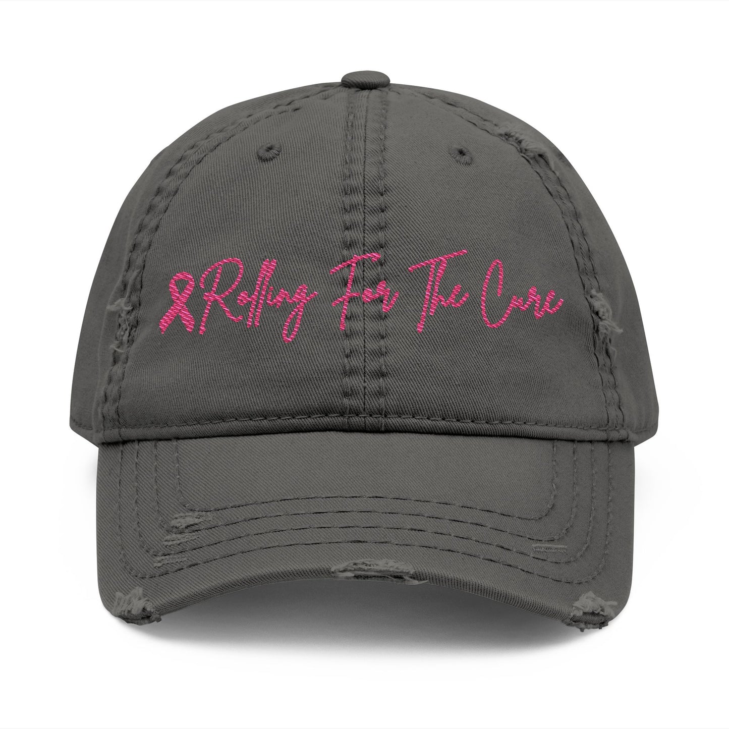 Where RV USA Breast Cancer Awareness Embroidered Distressed Ballcap