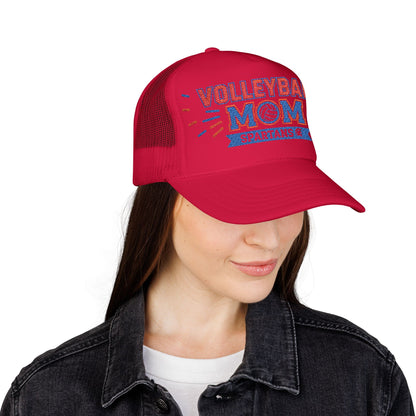 Spartan Volleyball Mom Embroidered Foam Trucker Hat