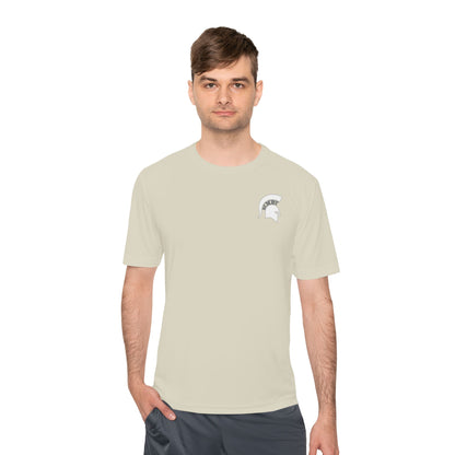 Spartan White Logo Adult Sport-Tek Tee