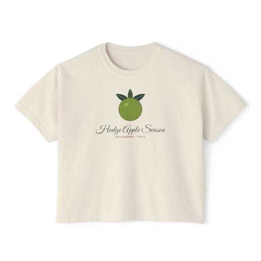 Hedge Orange Boxy Comfort Colors Tee in Ivory