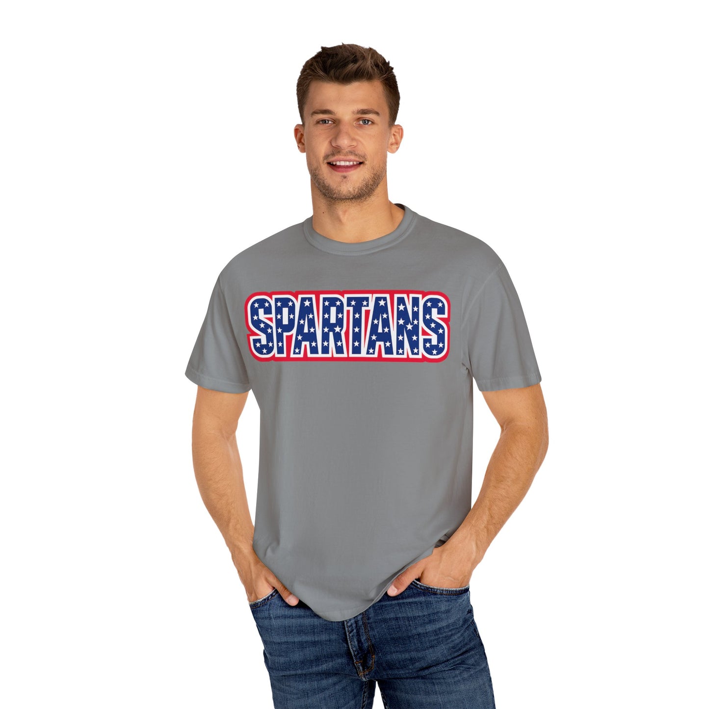 Spartans Patriotic Comfort Colors Tee