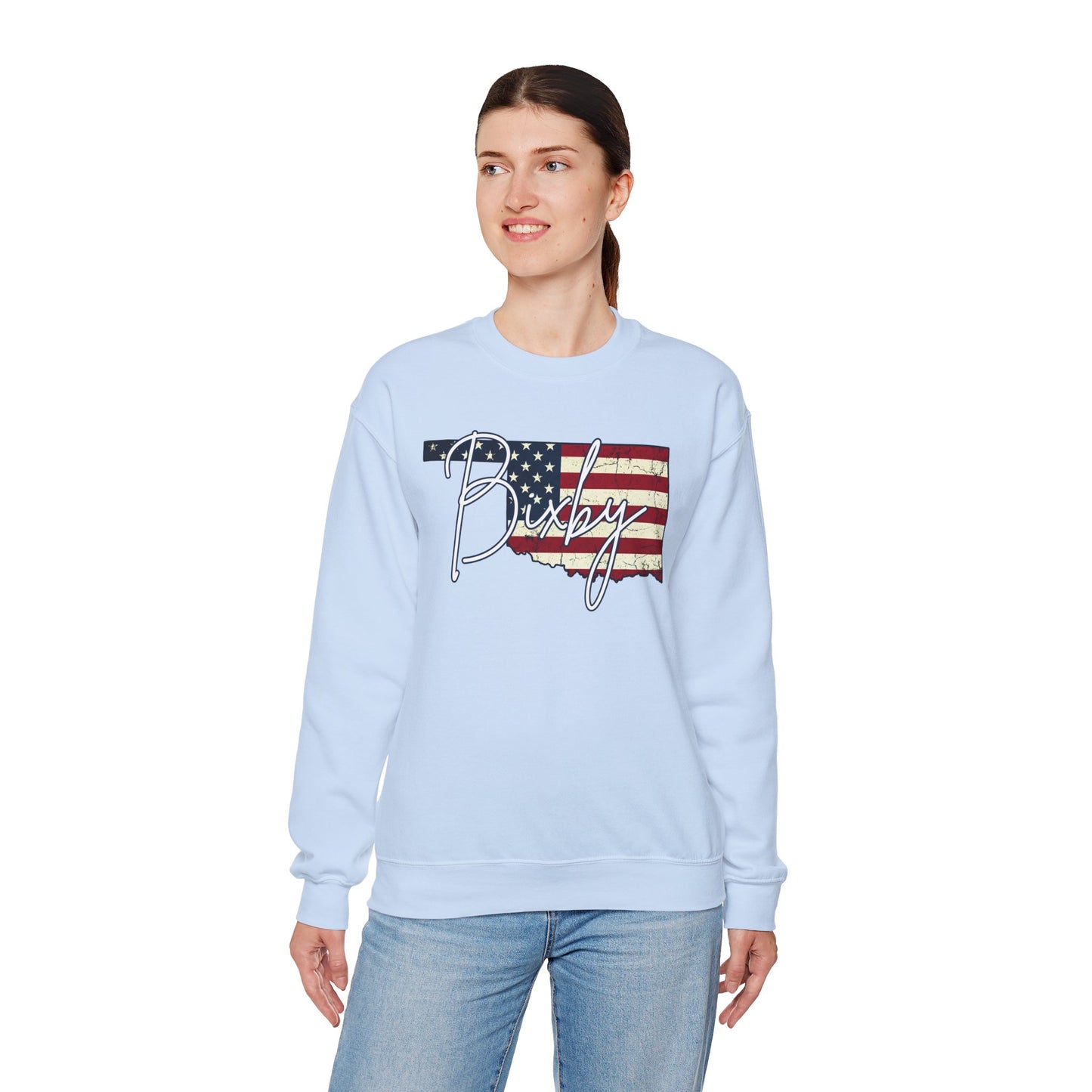 Oklahoma Flag 'Bixby' Gildan Sweatshirt – Retro American State Pride