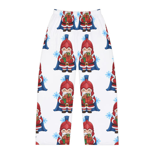 Spartan Santa White Men's Pajama Bottoms