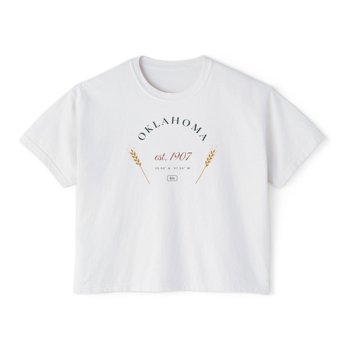 Oklahoma Est. 1907 Boxy Comfort Colors Tee