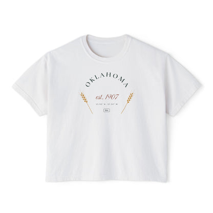 Oklahoma Est. 1907 Boxy Comfort Colors Tee