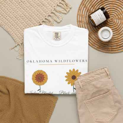 Oklahoma Wildflower Field Guide Tee | Comfort Colors