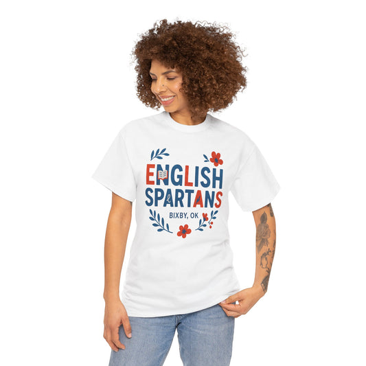 English Floral Spartan Gildan Tee
