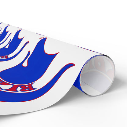 Bixby Spartan Blue Logo Wrapping Paper