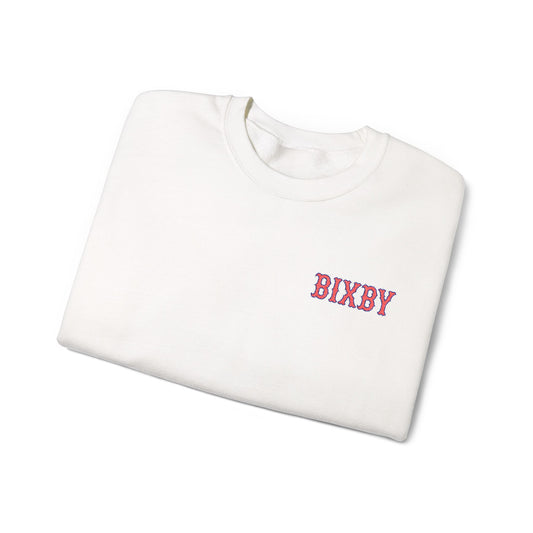 Embroidered Vintage Bixby Font Gildan Sweatshirt