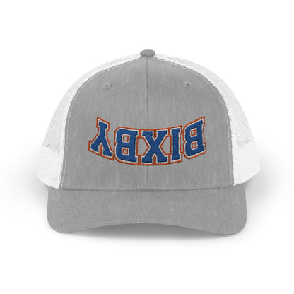 Upside-Down Embroidered Bixby Trucker Snapback