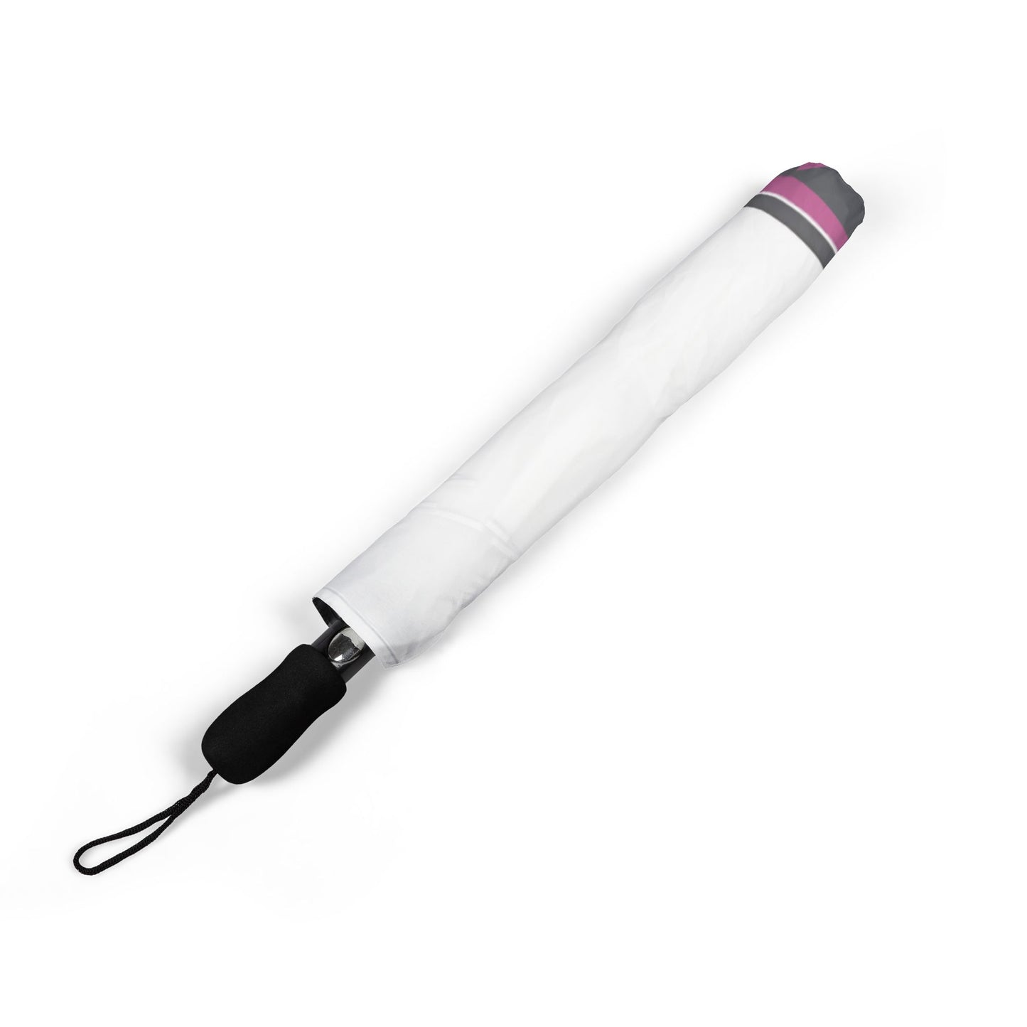 Spartan White Logo Pink Umbrella