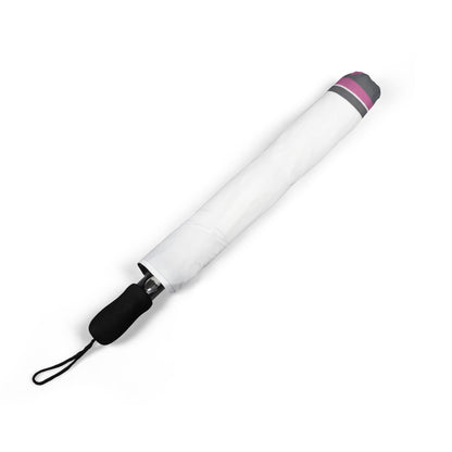 Spartan White Logo Pink Umbrella