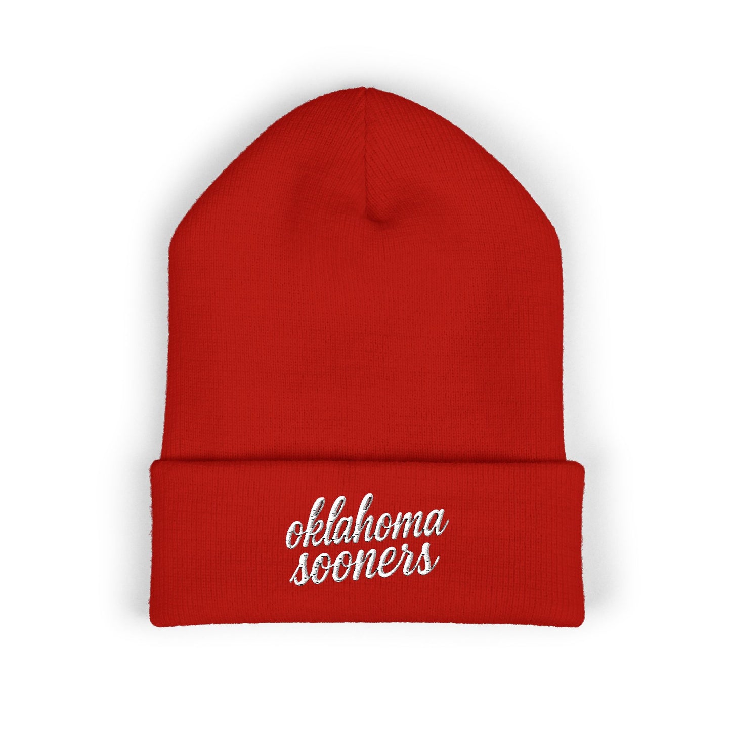 Sooners White Font Beanie