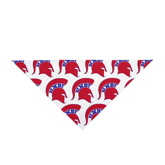Bixby Spartans Red Logo Pet Bandana Tee
