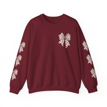 Spartan Bow Pattern Gildan Sweatshirt with Sleeve Print