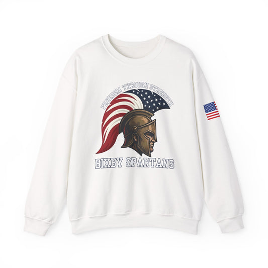Bixby Spartans Freedom Through Strength Gildan Sweatshirt