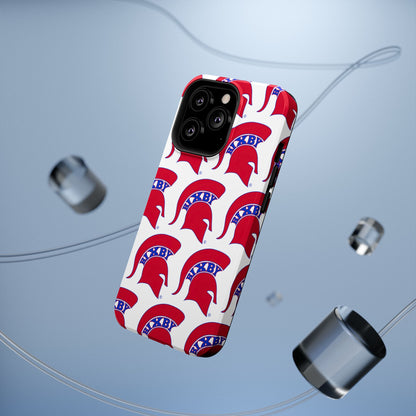 Bixby Spartan Red Logo Impact Resistant iPhone Case