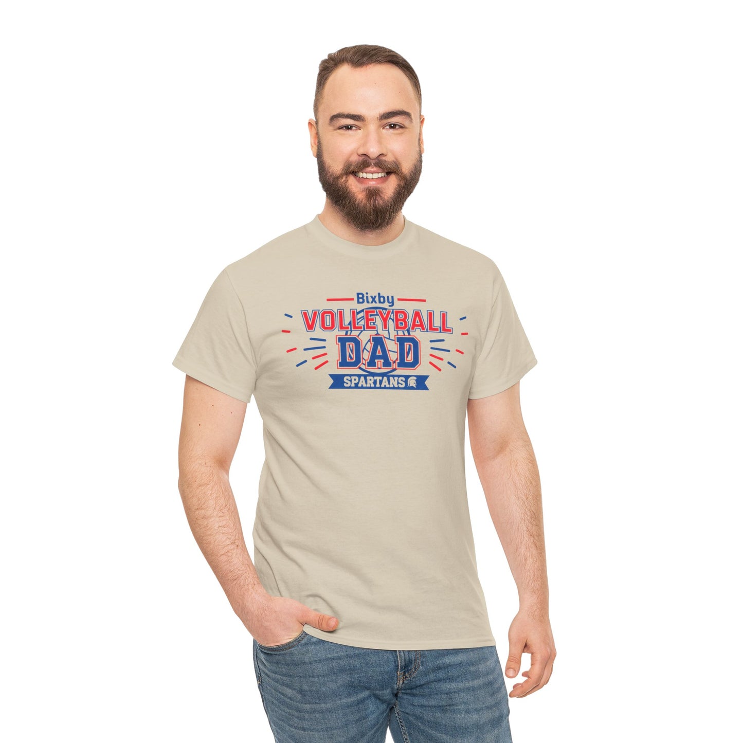 Bixby Spartan Volleyball Dad Tee