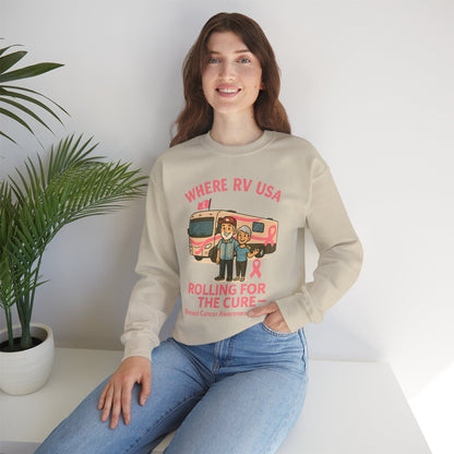 Where RV USA Breast Cancer Awareness Gildan Sweatshirt