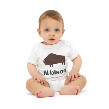 lil bison Oklahoma Baby Bodysuit